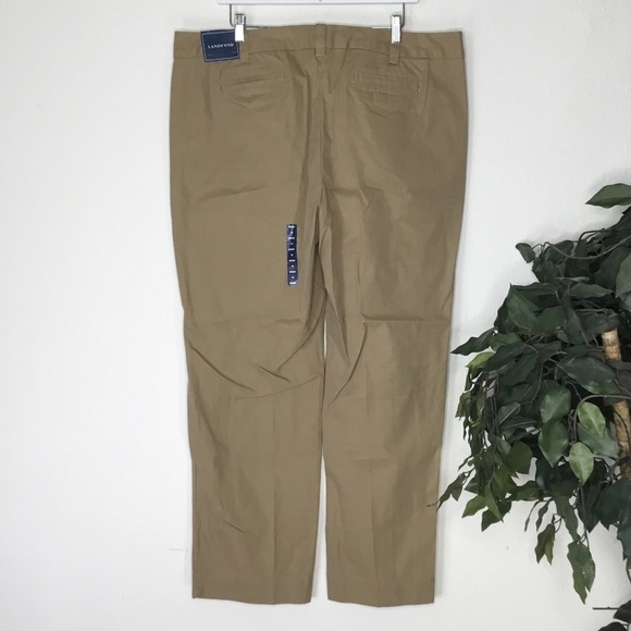 NWT PLUS Lands’ End Tan Chino Pant - Picture 7 of 7